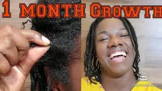 Natural hair growth journey  to waistlenght update/1 month natural hair Growth/Braid care regimen