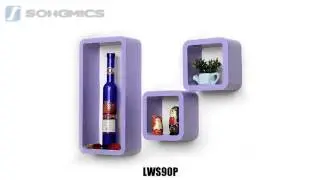 Songmics Wandregal H&auml;ngeregal B&uuml;cherRegal Cuberegal Lounge Regal CDregal