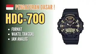 Tutorial Cara Setting Dasar Casio HDC-700 HDC700 : Panduan Pengaturan Jam DIgital & Kalibrasi Analog