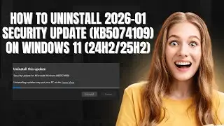 How to Uninstall 2026-01 Security Update (KB5074109) on Windows 11 (24H2/25H2)