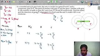 Practice Question 3: Reverted Gear Train | Gear Trains | GATE Theory of Machines and Vibrations