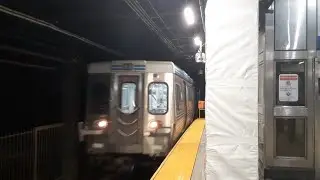 SEPTA MFL: 69th Street bound M4 Market-Frankford Train arrives 30th Street