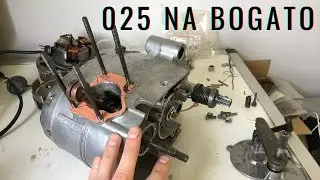 Kolejna część składania silnika 025 - wał, skrzynia, sprzęgło...