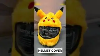 Bunny Helmet Cover Pickachu Helmet Cover #helmet #helmetcover #bike #bunnycover