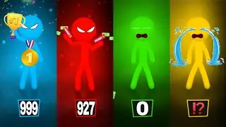 Stickman Party 1 2 3 4 Players - Tournament Cup Gameplay - MiniGames Update