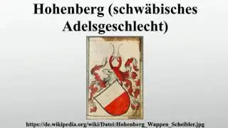 Hohenberg (schw&auml;bisches Adelsgeschlecht)
