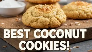These are officially the BEST coconut cookies I&rsquo;ve ever made! 🥥✨ #coconutcookies #baking #cookies