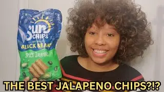 Are these THE BEST JALAPENO CHIPS??? | TRYING Sun Chips Black Bean Spicy Jalapeno REVIEW