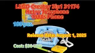 LEGO Creator 3in1 31174 - Retro Telephone: 1980s Phone | Complete Build & Review