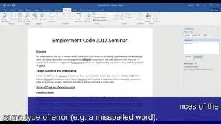 Microsoft Word 2016 Tutorial 17 How to use the Spelling Pane and Word Count Function