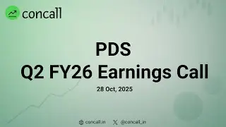 PDS Ltd Q2 FY26 Earnings Conference Call | Concall.in
