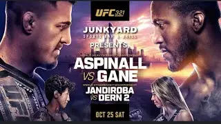 UFC 321 Aspinall vs Gane & Jandiroba vs Dern 2 Full Fight Card Watch Along Stream