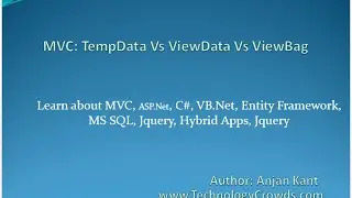 MVC: TempData Vs ViewData Vs ViewBag