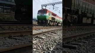 tri colour engine 🇮🇳 #national Flag colour train engine #india#indian railways #shorts #yt #tiranga