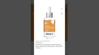 The Derma Co 1% Hyaluronic Acid Sunscreen Serum with SPF 50🤩#shorts#freindship#sunscreen#serum#viral