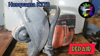 Husqvarna K770 Power Cutter Repair, replacing the carburettor