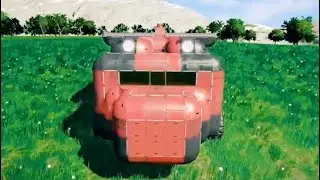 Space Engineers, GZR Troop Transport Ground Vehicle, show off