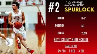 #2 Jacob Spurlock Highlights vs Rowan county 1-22-2025