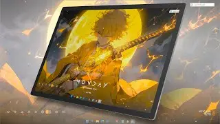 How to make your desktop look better | Demon Slayer Themes | Zenitsu Agatsuma
