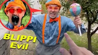 if you see BLIPPI in the playground - RUN ( Parkour / Halloween at 3am horror movie  )