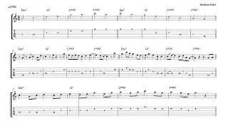 Dm7 / G7 / Cmaj7 / Fmaj7 - A minor pentatonic