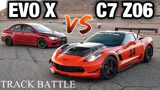 MY FIRST TIME ATTACK COMPETITION! Corvette C7 Z06 vs Evo X