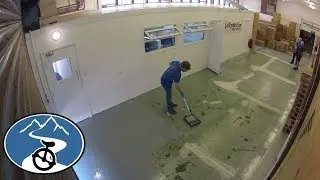 Painting the warehouse floor (Time-Lapse)