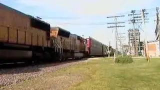 2 Train Meet! UP 8354 West and UP 7859 East