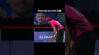 Elvish hugs Zayn Saifi 🫂☺️ #elvishyadav #zaynsaifi #ecl #cricket #trendingshort