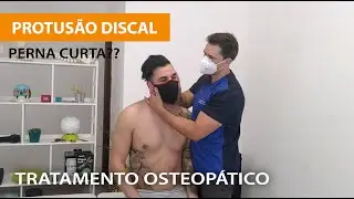 OSTEOPATIA na Protusão Discal e PERNA CURTA *Manipulações Vertebrais* | Osteopata Montijo