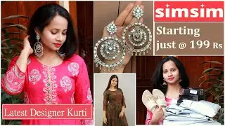 SIMSIM HAUL | Latest Kurti Haul & Review | Jewelry Haul | Affordable Footwear Haul | Ranjana R
