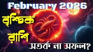 Scorpio February 2026 | ৪ গ্রহের ধাক্কা! হঠাৎ অর্থলাভ না বড় সতর্কতা?