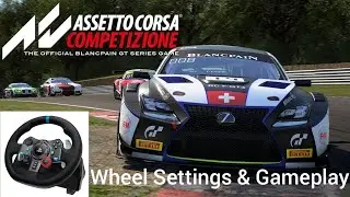 Assetto Corsa Competizione Logitech G29 G920 Wheel Force Feedback Settings