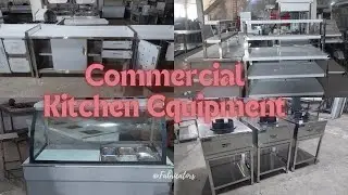 Commercial Kitchen Equipment  Working Table Cabinet, Table, and Bain-Marie