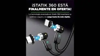 No te lo pierdas!!! Statik 360, un cargador para t&uacute; tel&eacute;fono hasta 8x m&aacute;s r&aacute;pido.