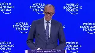 German Chancellor Friedrich Merz Addresses WEF 2026 | Europe, Trade & Global Security