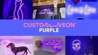 Purple LED Neon Lights | Custom Neon&reg; Color Range