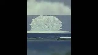 teste com bomba at&ocirc;mica no mar veja a for&ccedil;a dessa explos&atilde;o #shorts