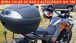 Como abrir, fechar e sacar o baú Givi, review e opinião por que o escolhi + acessórios da NH 190.
