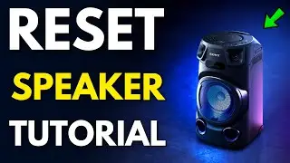 Как сбросить настройки Sony MHC V13 Party Speaker