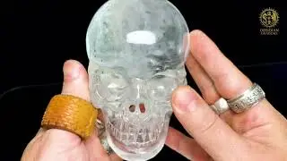 Cr&acirc;ne de Cristal Rare - Cristal de Roche - Pi&egrave;ce de Collection