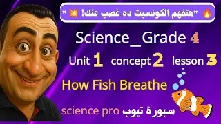 ساينس رابعة ابتدائي (Science) 🐟 How Fish Breathe | Unit1-Concept2-Lesson3 | الترم الأول 2026