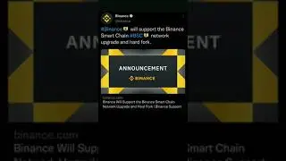 Binance will support the Binance Smart Chain BSC network upgrade and hard fork