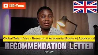 🎓 HOW TO WRITE A STRONG EMINENT PERSON RECOMMENDATION LETTER | UK Global Talent Visa Route 4 🇬🇧