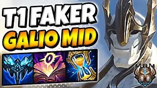 T1 Faker Galio vs Ezreal [ MID ] Patch 12.5 Korea Challenger ✅