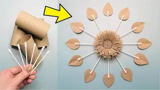 Cute and Easy Wall Hanging Craft 😻 How to Reuse Toilet Paper Rolls ♻️ Home Decor DIY Idea