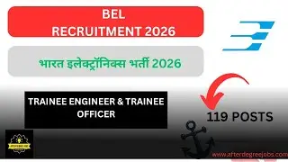 🔔 BEL Recruitment 2026 &ndash; Apply Offline for 119 Trainee Engineer & Officer Posts 🔥