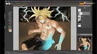 Drawing Future Trunks Time Lapse