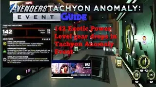Tachyon Anomaly Guide Marvel's Avengers PS5 142 Power Exotic Level Gear Drop