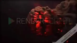 Intro youtube Hot Explosion Logo Reveal after effect template